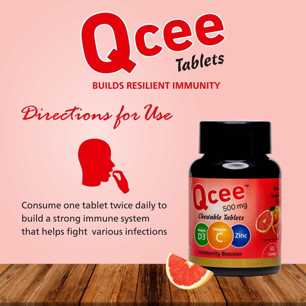 Qcee Chewable Tablets (Grapefruit) 60 Tabs