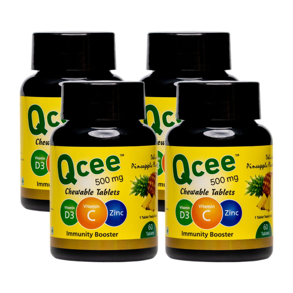 Qcee Chewable Tablets (Pineapple) 60 Tabs