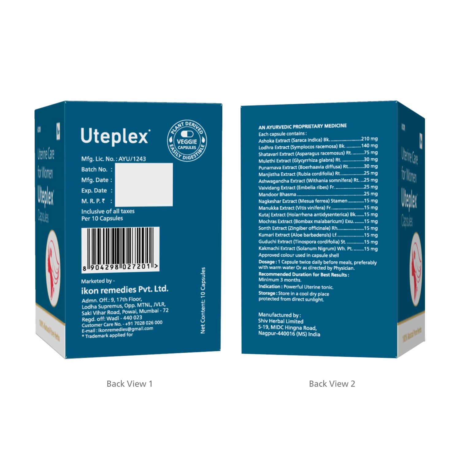 Uteplex Capsules (10 Caps)